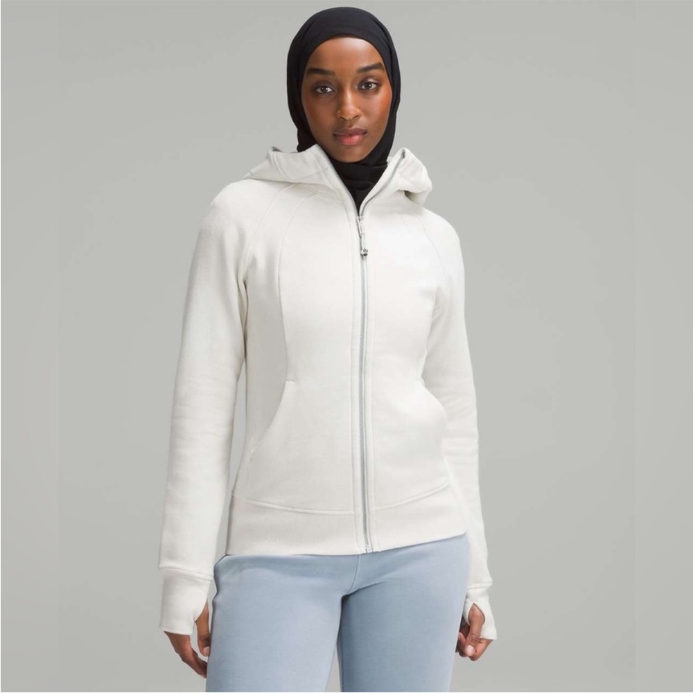 Lululemon Scuba Full-Zip Hoodie- Bone- Size 14